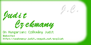 judit czekmany business card