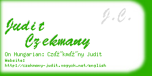 judit czekmany business card